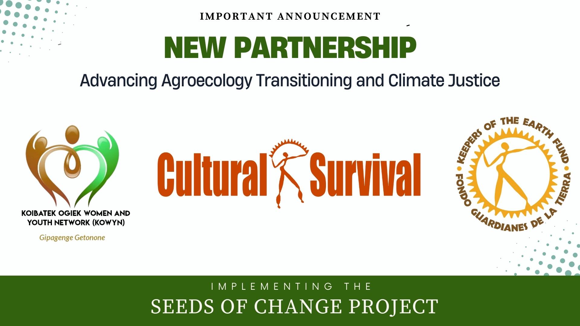 New Partnership: KOWYN x Cultural Survival