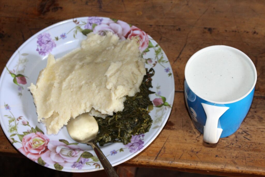 Ugali, terere and mursik