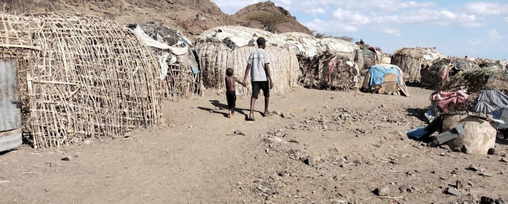 Loiyangalani area in Marsabit County, Kenya.